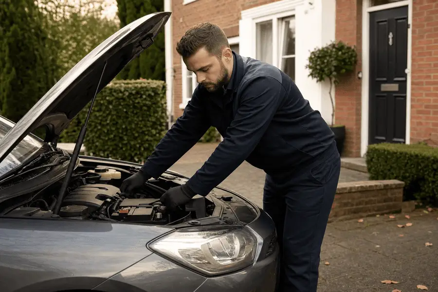 Cambia la batería de tu coche desde casa fácilmente. Ahorra tiempo y evita desplazamientos con un servicio a domicilio profesional y seguro.