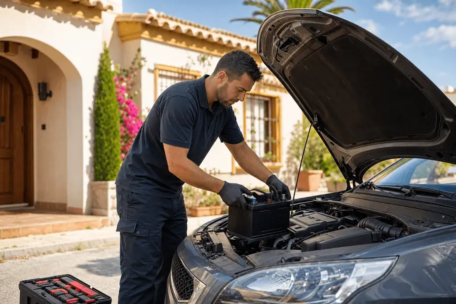 Mejora la duración y eficiencia de la batería de tu coche desde casa en Málaga. Ahorra tiempo con servicio de cambio y mantenimiento seguro y profesional.
